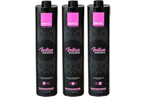 Lissage Indien Tanin Sans Formol | Kit Lissage Tanin & Acide Hyaluronique & Amla | Iniya Professional (3X1L)