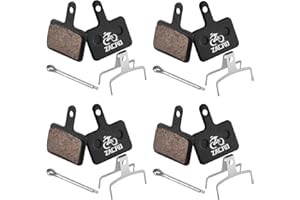 Zacro 4 Pairs Bike Brake Pads, Ceramic Bicycle Disc Brake Pads Fit for Tektro Shimano TRP Deore Br-M575 B01s Mt200 M525 M515 T615 T675 M505 M495 M486 M485, Mountain MTB Ebike Brake Pads Replacement