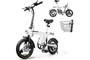 ‎FINBIKE Finbike E Bike Klapprad,14 Zoll Elektrofahrrad 7.8Ah Akku,250W Kompakt Elektrofahrräder mit 3H Schnellladung,3 Fahrmodi,3 Geschwindigkeitsmodi,Reichweite MAX 45km,Electric Bike für Herren und Damen