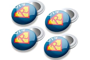 VERY IMPORTANT RUNNER - Porta Pettorale Running. Fissaggio pettorali robusto, Calamite per Pettorali Running "Super Runner", Pack di 4 Magneti Pettorale Runner e Triathlon, Accessori per Corridori