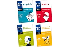 Bond 11+ Assessment Practice Papers Bundle for Age 10-11+: English, Maths, Non-verbal Reasoning, Verbal Reasoning: Ready for the 2026 exam (for GL ... 11 plus exams) (Bond: Assessment Papers)