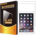 Qularlans 2 Pack Screen Protector for iPad 6th 5th Generation 9.7 Inch (2018/2017, Model A1822/A1823/A1893/A1954), Anti-Scratch 9H Hardness Tempered Glass Film