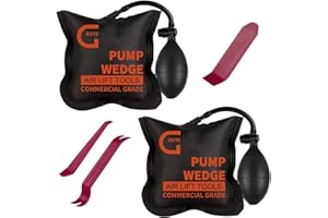 Gute Car Air Wedge Pump Up Bag,Air Wedge Pump Alignment Tool,Installation Auto Repair Inflatable Shim Cushioned Powerful Hand Tools,Hand Precise Alignment and Leveling for Home Use (2 Pack)