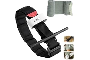 GVSS Garrot Pansement Israelien 95 cm, Avec Bande Compression Hemostatique 15 cm,Garot Tourniquet et Pansement Compressif,Garrot Tourniquet Militaire pour Urgences,Camping,Randonnée