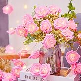 One94Store Rose Flower LED String Fairy Light – 14 LED 3-Meter Night Light for Home Decor, Bedroom, Indoor & Outdoor Use, Val