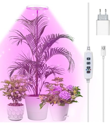 Pflanzenlampe Led Vollspektrum, Pflanzenlicht mit Auto Timer 3 Farben 10 Helligkeiten, 72 LED Grow Light, Höhenverstellbares, LED Pflanzenlampe für Zimmerpflanzen, mit 3/9/12 Std Zeitschaltuhr Pflanzenlampe Led Vollspektrum, Pflanzenlicht mit Auto Timer 3 Farben 10 Helligkeiten, 72 LED Grow Light, Höhenverstellbares, LED Pflanzenlampe für Zimmerpflanzen, mit 3/9/12 Std Zeitschaltuhr