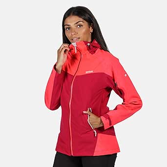 Regatta Oklahoma V Waterproof Shell Jacke Damen Dark Cerise//neon pink Reflective 2020 Funktionsjacke