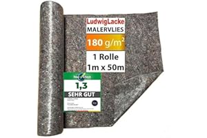 LUDWIGLACKE Włóknina kryjąca włóknina malarska włóknina ochronna filc igłowany flina na rolce 1m x 50 m