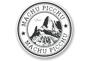 DESTINATIONVINYL 2 x Machu Picchu Pérou Sticker en vinyle pour ordinateur portable Voyage Bagage Voiture Panneau iPad Fun # 5960 - 10cm/100mm Wide