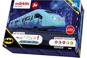Märklin my world Batman Train Set - Kit de démarrage Batman - Train avec lumière et fonction sonore - 3+ ans - Noir - Super-héros