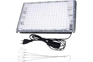 GDWD Tanning Lamp, Solarium for Home with 192 LEDs, Portable Tanning Light Face Tanning Sun Lamp, Full Blue Light with Stand & Hanging Hooks for Body and Face (192 LEDs)