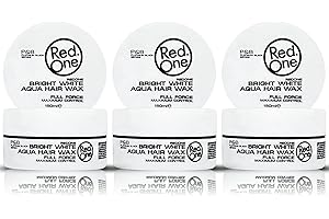 RedOne Biały wosk wodny do stylizacji 150 ml | zapewnia gładki, wyjątkowo trwały, wosk żelowy, zapach brzoskwini, maksymalna kontrola, zestaw 3 szt