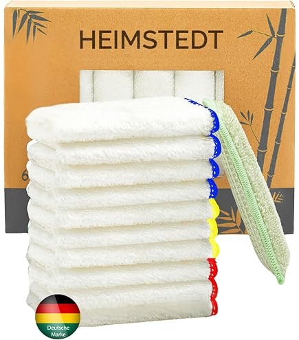 Bambusviskose Putztücher – 5 Stück, Super Saugstark, Für Küche, Bad & Auto, Alternative Zu Mikrofaser