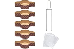 FAH FAMILY AT HOME Kit Stampo per Colomba (5pz x 1Kg) + Spillone Colomba + Sacchetti (5pz), Forma Colomba Pasquale di Carta Naturale di Pura Cellulosa in Microonda, Resistente al Calore 220° C