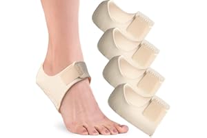 BOHRMA 1 Pair Talonnette Epine Calcaneenne Protege Talon Chaussures Protège Talon Silicone Semelle Epine Calcaneenne Pour Homme et Femme Protection Anti Douleur du Talon (L 40-46) (Beige S (4pcs))