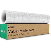 Cricut Value Transfer Tape - 20 ft Roll - Medium Tack Transfer Paper for | Easy transfer for vinyl projects