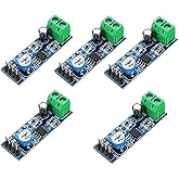 Hailege 5pcs LM386 Mono Audio Amplifier Module 200 Times AMP Solo 5V-12V 10K Adjustable