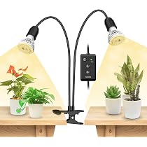 Lampada Per Piante LED Regolabile Con Timer - Luce Di Crescita A Spettro Completo Per Interni
