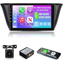 Android 13 Autoradio 2 Din Für Iveco Daily/KLen RV 2013-2021 – 9 Zoll, Wireless Carplay, 2+64GB, Mit Rückfahrkamera
