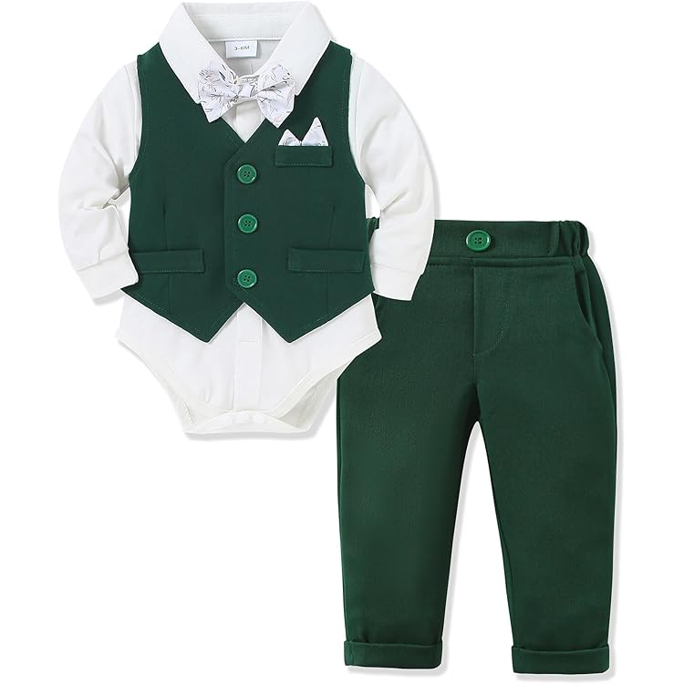 Baby Strampler Jumpsuit Set • Weich & Atmungsaktiv • Für Jungen 1-12 Monate