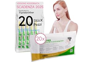 FLAMEBROTHER Hotgen NUOVO Tamponi Covid 19 Rapido Nasale, Kit Rapido Tampone per l'Antigene SARS-COV-2 –Test Antigenico Rapido,Validato per tutte le Varianti 2024, Scatola da 20 Test