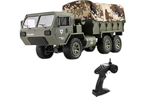 Mostop RC Camion Militare 6x6 Off Road Veicolo Corazzato Con Cappuccio 1/12 Scala Impermeabile Telecomando Cingolato di Trasporto 6WD