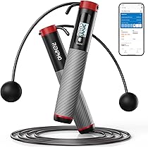 Corde à Sauter Intelligente – Corde à Sauter De Comptage Numérique Réglable | Corde à Sauter Lestée Portable Sans Fil, Corde à Sauter Pour Fitness