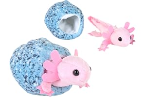 Vilda republiken kläckning axolotl, gosedjur, 15 cm, plyschleksak, fyllningen är spunnet återvunna vattenflaskor