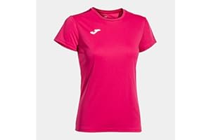 Joma Women's Short Sleeve Sports Shirt, 6XS – 3XL – Keeps the Contact with the Body Dry, Ideal for Running or Gym – Combi