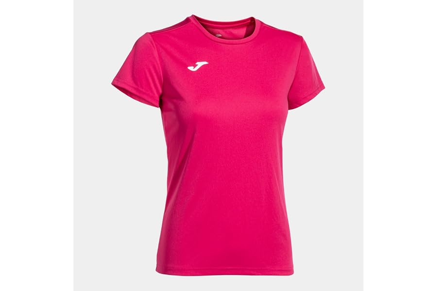 Joma Camiseta Deportiva Manga Corta Mujer, 6XS - 3XL - Mantiene Seco el Contacto con el Cuerpo, Ideal para Running o Gym - Co