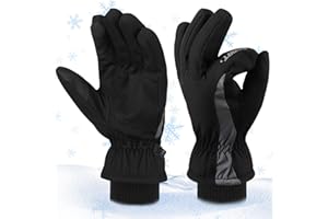 WolinTek Gants Hiver Homme Femme,Gants de Neige imperméables, Gants de Ski,Gants Ski Homme Hiver Gants,Ski Femme Gants Neige,Gants de Sport,pour Le Ski,Course à Pied, Le Camping, la randonnée