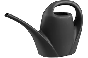 greemotion Arrosoir de Jardin en Plastique avec Bec d’Irrigation, Arrosoir à Fleurs avec Poignée Incurvée, env. 1,5 L, env. 32 x 21 x 12 cm, Anthracite