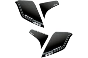 Resin Bike Aufkleber für Motorrad Kompatibel mit Kawasaki Versys 1000 2019-2020. Handschutz vor Stößen und Kratzern. Paar 3D-Harzklebstoff - Stickers - Made in Italy