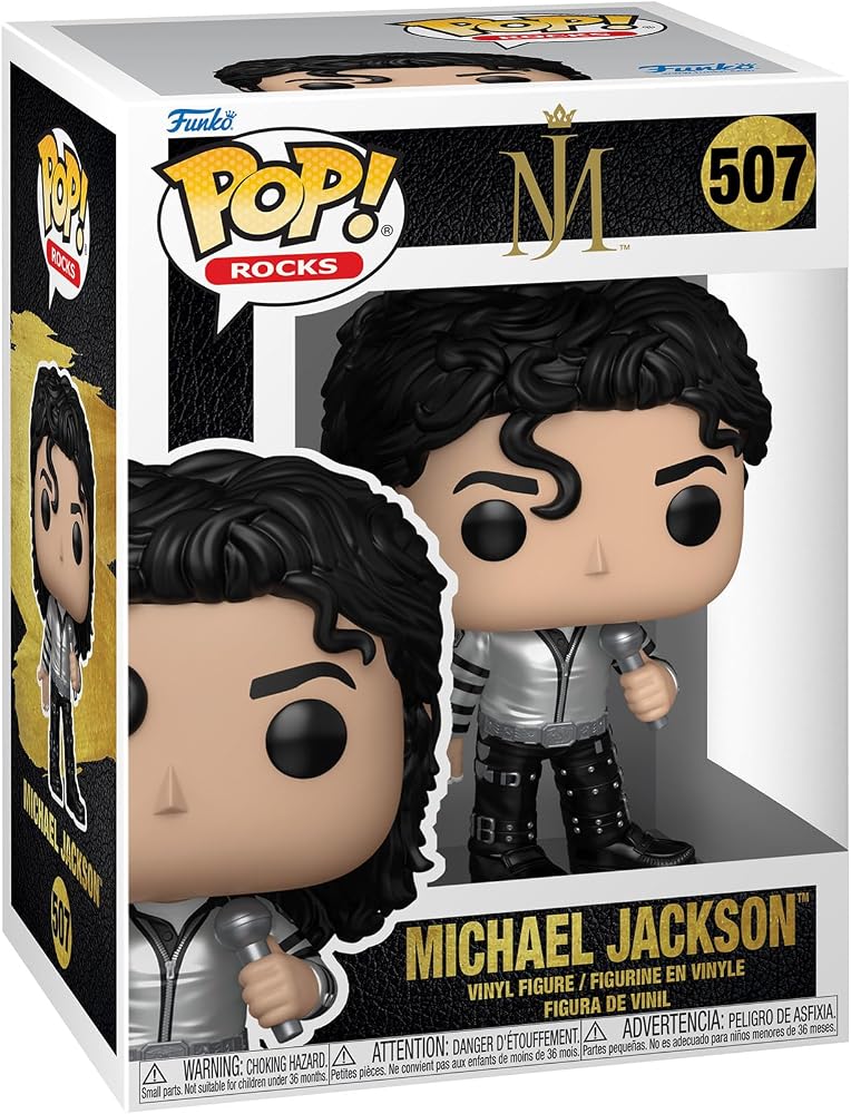 Funko POP! Rocks: Michael Jackson - Kötü Tur | Resmi Ürün - Raf Teşhir için Koleksiyonluk Vinil Heykelcik - Hayranlar ve Koleksiyoncular için Doğum Günü Hediyesi Fikri