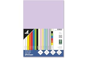 Kangaro - Papel de arcilla pastel Lilla DIN A4-120g/m² FSC mix – 100 pack – Papel de carta DIY