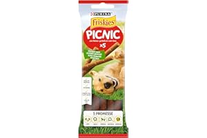 PURINA FRISKIES Picnic Snack per Cani Adulti con Manzo Stick 32 Confezioni da 42g