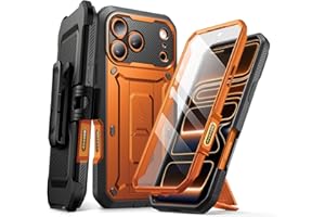SUPCASE für iPhone 17 Pro Max Hülle 6.9” mit Kamerasteuerungstaste Outdoor Handyhülle 360 Grad Case Bumper Schutzhülle Cover [UBeetle Pro] mit Displayschutz, Ständer und Gürtelclip 2025 (Coral)