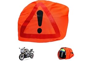 Guanici Warning Triangle Car Helmet First aid Breakdown Triangle Motorcycle for Marking Danger Spots in the Event of Accidents at Accident Scenes (orange)