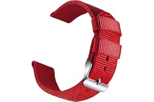 OLLREAR Nylonowy pasek do zegarka wojskowego - 13 kolorów i 4 rozmiary - 18 mm, 20 mm, 22 mm, 24 mm