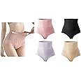 4-Pack High waisted underwear, women's postpartum body shaping, waist shaping, hip lifting, graphene antibacterial cotton crotch, large briefs 2021 New M L XL
