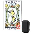 Tarot Cards, Tarot Card Deck, Tarot Cards Deck 78 Original, White Tarot Cards with Black Storage Box for Divination, Gaming, Personal Reflection, Traditional Tarot Cards for Family Party Games