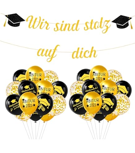 Personalisierbarer Abschluss-Banner Hintergrund – 180 X 300 Cm, Blau/gold, Für Schulabschluss, Uni, Feiern