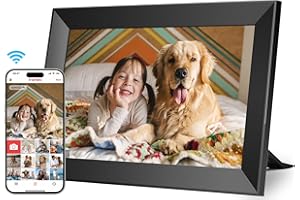 LUOCAI Frameo Digital Photo Frame WiFi 10.1 Inch-1280x800 HD IPS Touch Screen Picture Frame Electronic,Auto-Rotat Built in 32GB Storage Digital Picture Frame Share Photos Videos,the Best Choice for Gifting