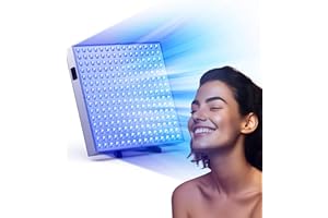 JITESY Solarium pour la maison, lampe de bronzage portable 460 NM avec 225 LED, solarium facial de 45 W, support réglable et crochets de suspension, solarium de bronzage pour le visage pour la maison
