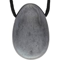 Pendentif Goutte En Hématite Naturelle 25 Mm - Fabriqué En France - Neuf - Réf. 351695