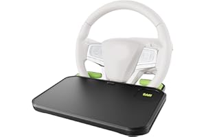 SAIJI Car Steering Wheel Desk with Retractable Slot | Car Food Tray With Anti-scratch Silicone Steering Wheel Slot | Car Table Tray For Eating With Cup Holder| Multifunctional Travel Car Accessories