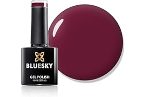 Bluesky Gel Nail Polish, Oxblood 80628, Dark Red, UV/LED Soak-Off Gel Polish, Long Lasting, Chip Resistant, 10ml