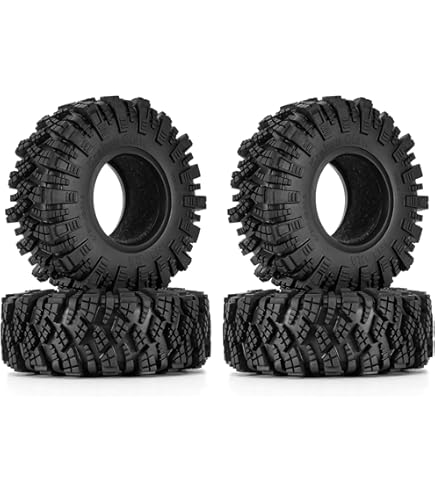 Pezzi Di Pneumatici In Gomma Per Ruote 1:10 RC Crawler Car Per Hspaxial Scx10 D90 Nero 95051580 - Foto 6