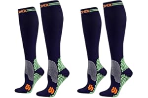 COCOHOK Kompressionsstrümpfe Sport Herren & Damen, Fit für Sport, Fußball, Flug, Laufen, Kompressionssocken für Männer & Frauen für Steigerung der Leistung, Ausdauer, Durchblutung und Erholung