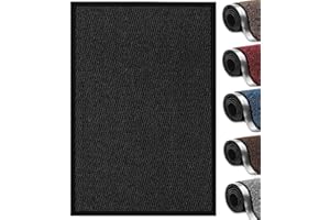 Abaseen Dirt Trapper Door Matts Indoor | Non Slip Rubber Backed Door Mats Outdoor | Heavy Duty Super Absorbent Doormats | Kitchen Mat | Floor Mat | Small, Medium, Large, Extra Large Washable Door Mat